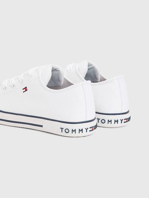 Tommy Hilfiger Low-Top Tornacipő Lány Fehér | TH281OCI