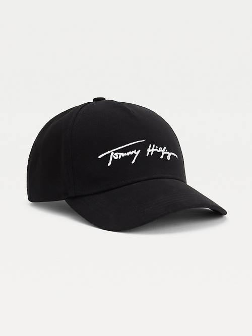 Tommy Hilfiger Lux Studded Organic Pamut Cap Kalap Női Fekete | TH061JSV