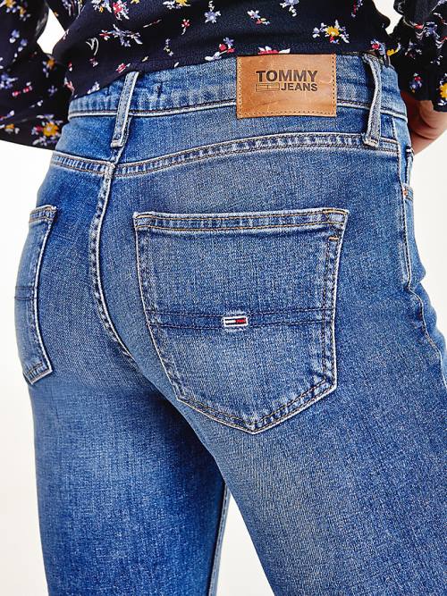 Tommy Hilfiger Maddie Mid Rise Bootcut Faded Farmer Női Denim | TH168XWB