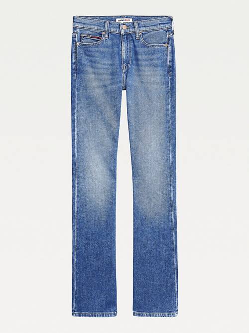 Tommy Hilfiger Maddie Mid Rise Bootcut Faded Farmer Női Denim | TH168XWB