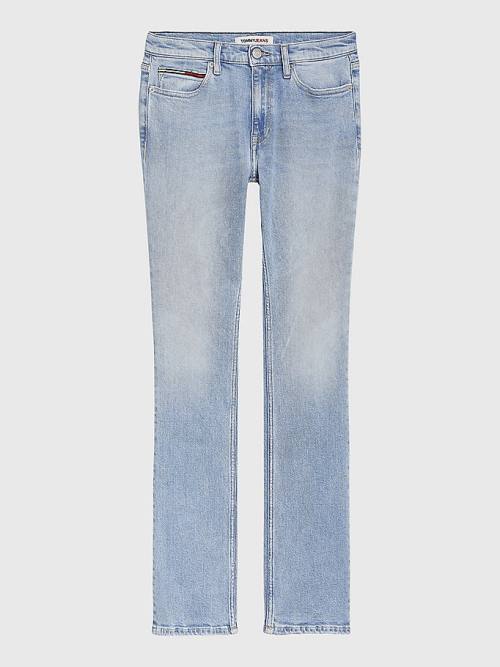 Tommy Hilfiger Maddie Mid Rise Bootcut Faded Farmer Női Denim | TH704NEG