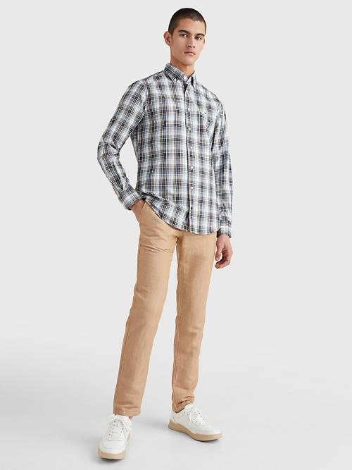 Tommy Hilfiger Madras Check Regular Fit Ingek Férfi Zöld | TH758LXM