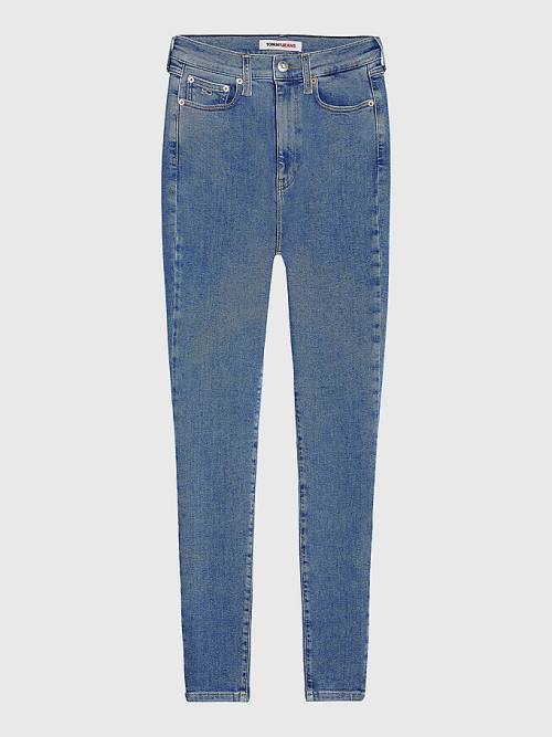 Tommy Hilfiger Melany Ultra High Rise Super Skinny Farmer Női Denim | TH857ZCV