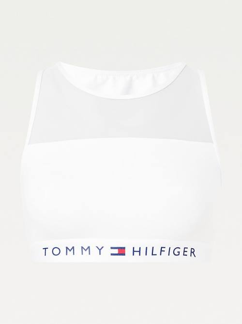 Tommy Hilfiger Mesh Panel Bralette Fehérnemű Női Fehér | TH148WLV