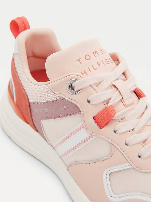 Tommy Hilfiger Metallic Retro Tornacipő Női Rózsaszín | TH596ATE