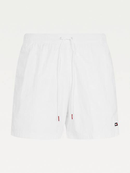 Tommy Hilfiger Mid Length Drawstring Shorts Fürdőruha Férfi Fehér | TH509QYR