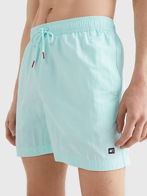 Tommy Hilfiger Mid Length Drawstring Shorts Fürdőruha Férfi Kék | TH659FBR