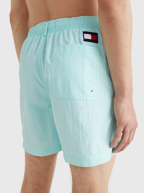 Tommy Hilfiger Mid Length Drawstring Shorts Fürdőruha Férfi Kék | TH659FBR