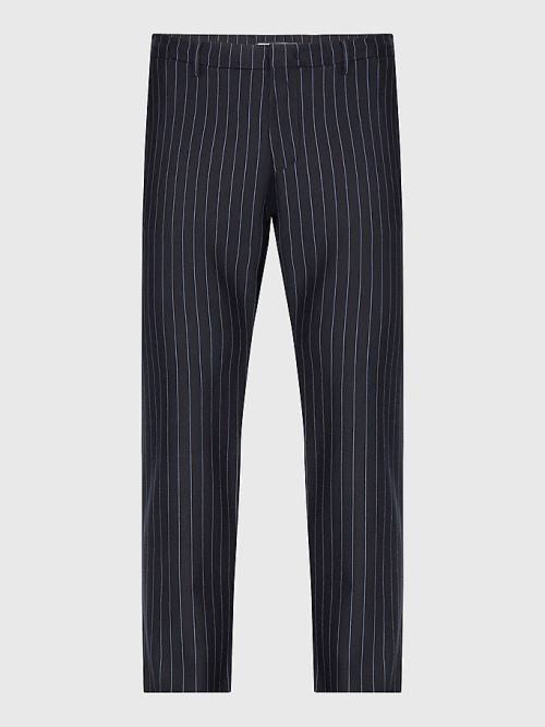 Tommy Hilfiger Modern Bleecker Stripe Slim Nadrág Férfi Kék | TH580AXZ