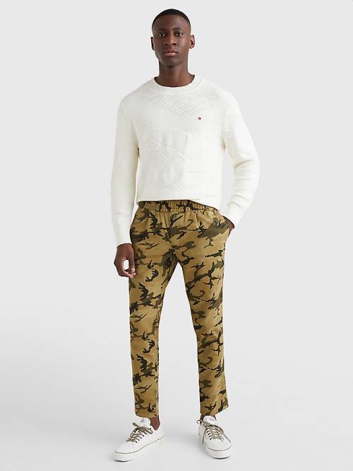 Tommy Hilfiger Modern Camo Tapered Fit Nadrág Férfi Khaki | TH583AGF