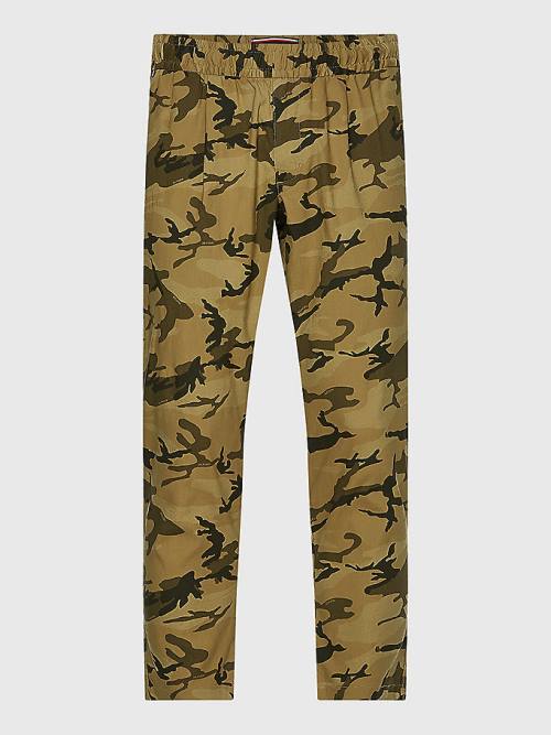 Tommy Hilfiger Modern Camo Tapered Fit Nadrág Férfi Khaki | TH583AGF