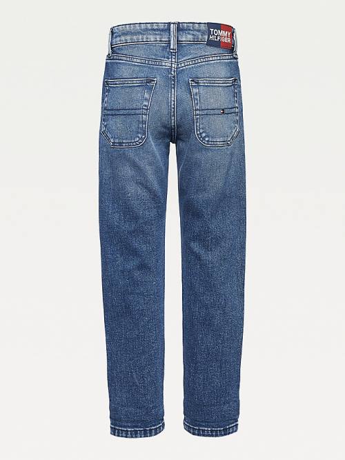 Tommy Hilfiger Modern Straight Embroidery Farmer Fiú Denim | TH912IFV