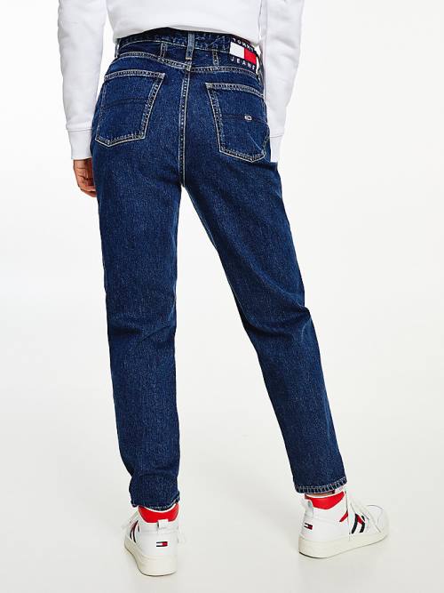 Tommy Hilfiger Mom Ultra High Rise Tapered Farmer Női Denim | TH061HQL