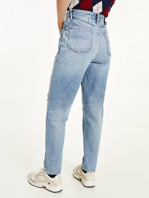 Tommy Hilfiger Mom Ultra High Rise Tapered Hemp Farmer Női Denim | TH134XTD