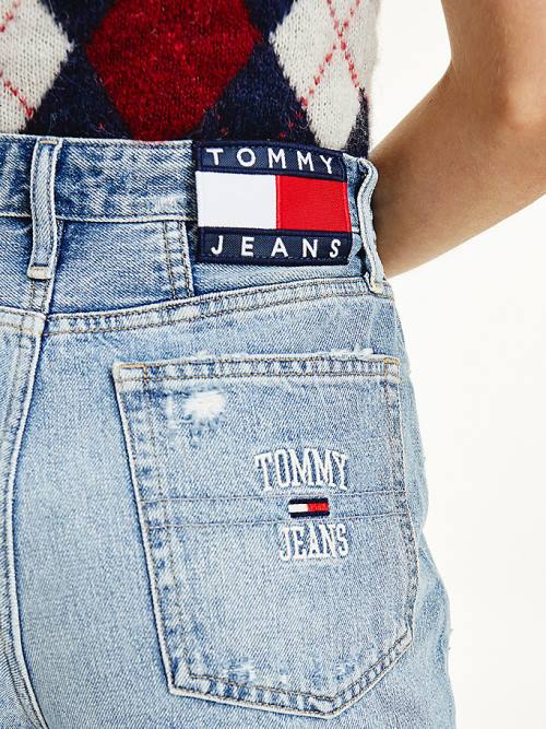 Tommy Hilfiger Mom Ultra High Rise Tapered Hemp Farmer Női Denim | TH134XTD