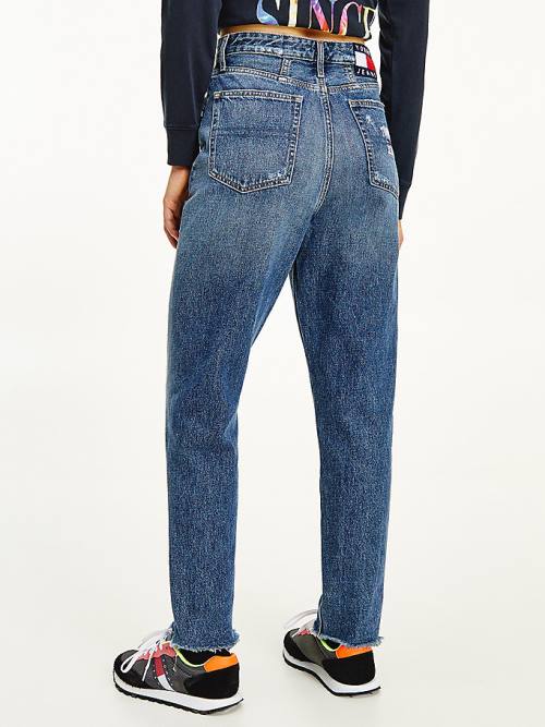 Tommy Hilfiger Mom Ultra High Rise Tapered Hemp Farmer Női Denim | TH634HRI