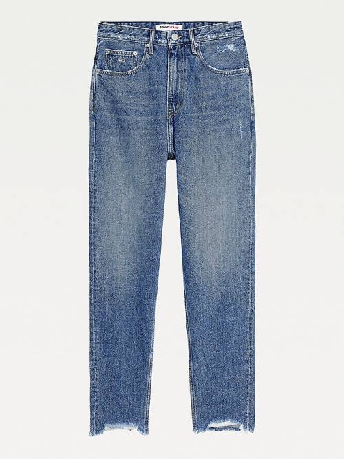 Tommy Hilfiger Mom Ultra High Rise Tapered Hemp Farmer Női Denim | TH634HRI