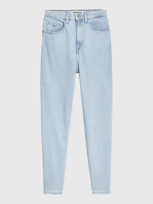 Tommy Hilfiger Mom Ultra High Rise Tapered Farmer Női Denim | TH810CQJ