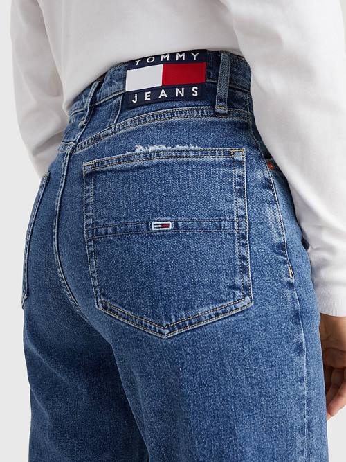 Tommy Hilfiger Mom Ultra High Rise Tapered Farmer Női Denim | TH821KVM