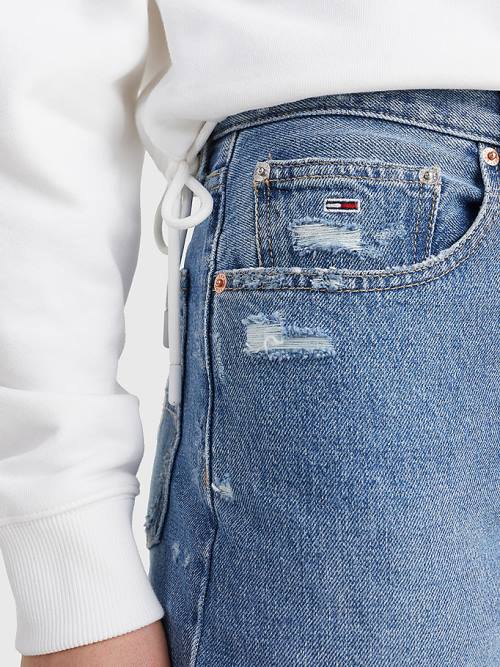 Tommy Hilfiger Mom Ultra High Rise Tapered Hemp Farmer Női Denim | TH906AJU