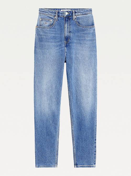 Tommy Hilfiger Mom Ultra High Rise Tapered Farmer Női Denim | TH951VEY