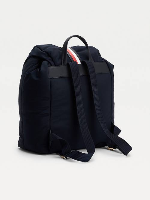 Tommy Hilfiger Monogram Backpack Táska Női Kék | TH643TJL