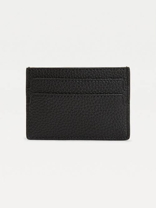 Tommy Hilfiger Monogram Card Holder Pénztárca Női Fekete | TH164VAB