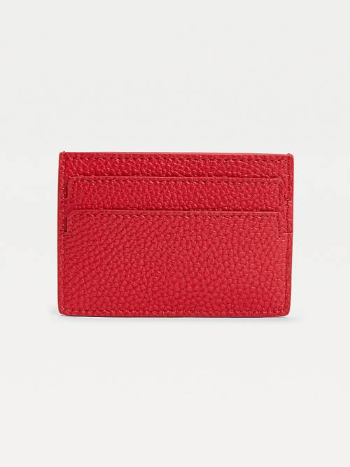 Tommy Hilfiger Monogram Card Holder Pénztárca Női Piros | TH189TXI