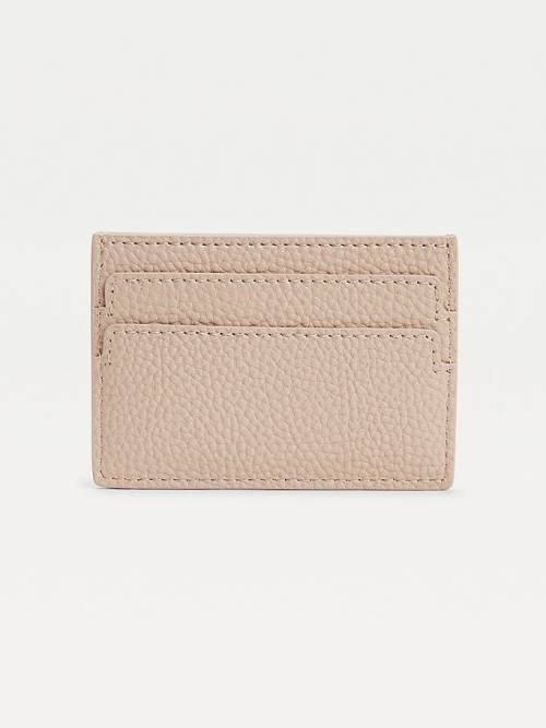 Tommy Hilfiger Monogram Card Holder Pénztárca Női Bézs | TH683WIS