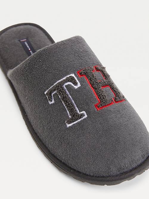 Tommy Hilfiger Monogram Home Papucs Férfi Szürke | TH357YRA