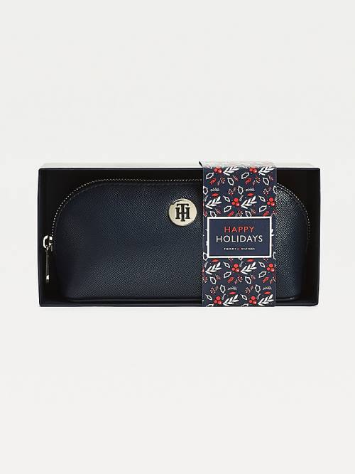 Tommy Hilfiger Monogram Makeup Bag Gift Set Kalap Női Kék | TH931GCI