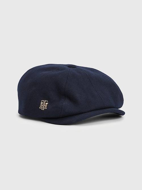 Tommy Hilfiger Monogram Newsboy Cap Kalap Női Kék | TH293VOT