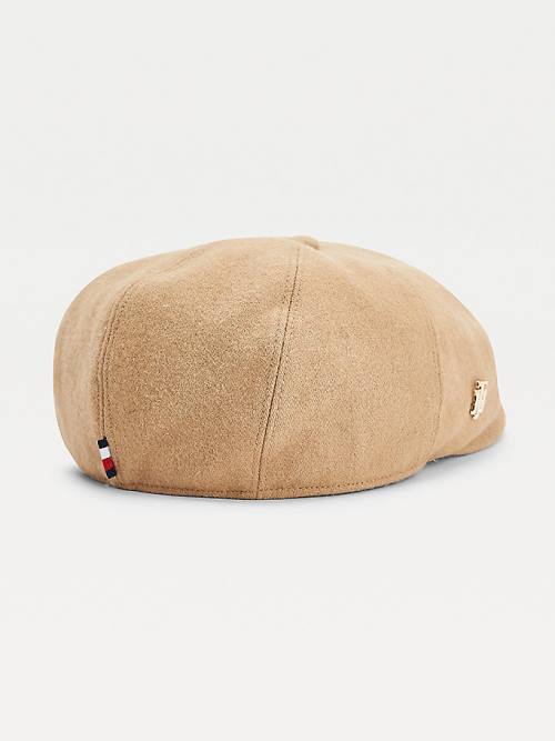 Tommy Hilfiger Monogram Newsboy Cap Kalap Női Bézs | TH641TWU