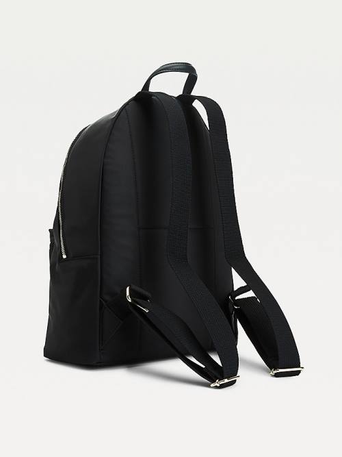 Tommy Hilfiger Monogram Recycled Backpack Táska Női Fekete | TH439UJE