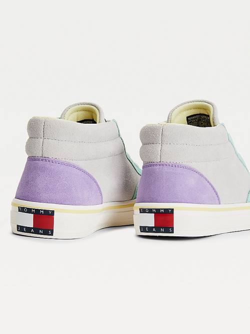 Tommy Hilfiger Multicolour Velúr Skate Tornacipő Női Szürke | TH561OJC