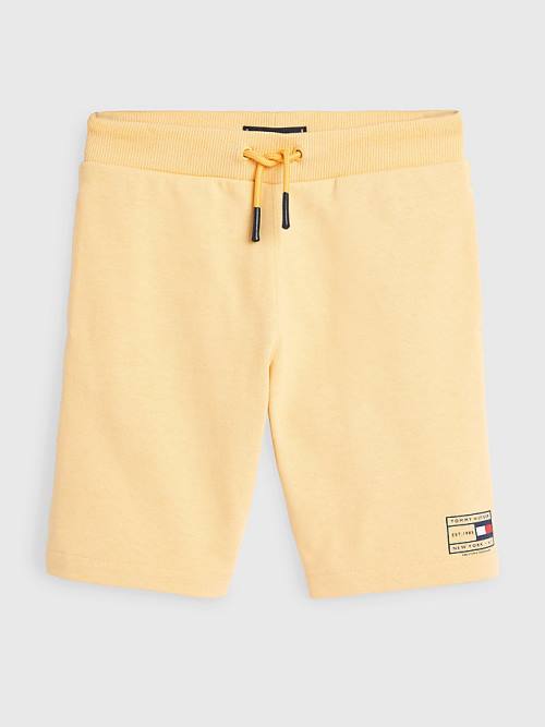 Tommy Hilfiger Natural Earth Dye Sweat Shorts Nadrág Fiú Sárga | TH738JLY