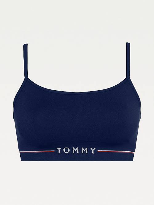 Tommy Hilfiger Non-Wired Seamless Push-Up Bralette Fehérnemű Női Kék | TH945RLK