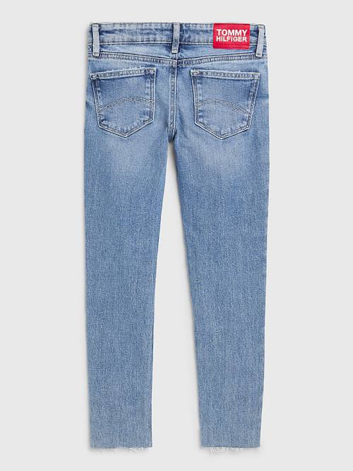 Tommy Hilfiger Nora Distressed Farmer Lány Denim | TH123EPC