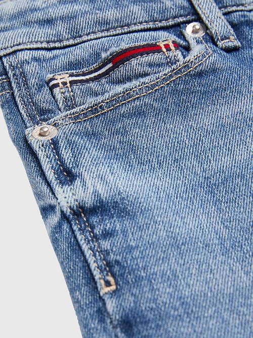 Tommy Hilfiger Nora Distressed Farmer Lány Denim | TH123EPC