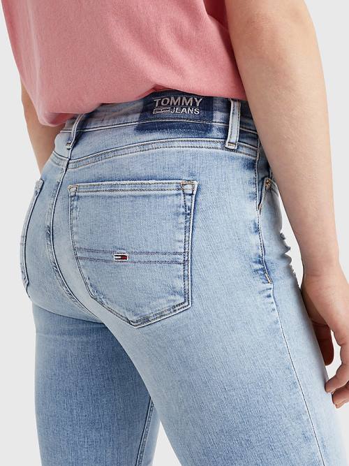 Tommy Hilfiger Nora Mid Rise Skinny Ankle Farmer Női Denim | TH632ZTR