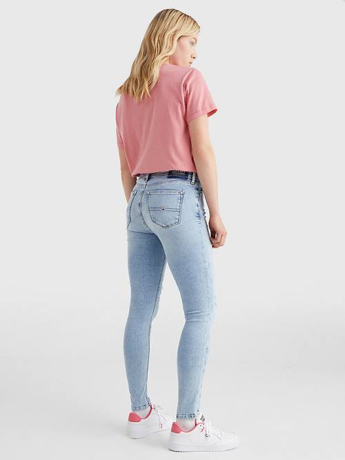 Tommy Hilfiger Nora Mid Rise Skinny Ankle Farmer Női Denim | TH632ZTR