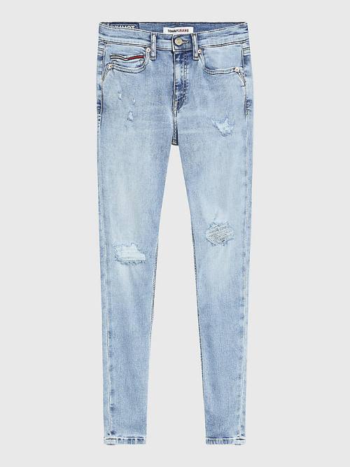 Tommy Hilfiger Nora Mid Rise Skinny Ankle Farmer Női Denim | TH632ZTR