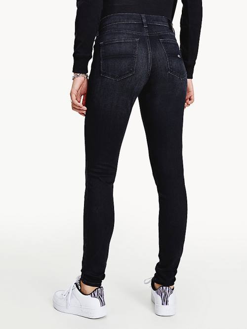 Tommy Hilfiger Nora Mid Rise Skinny Black Farmer Női Denim | TH657YAF