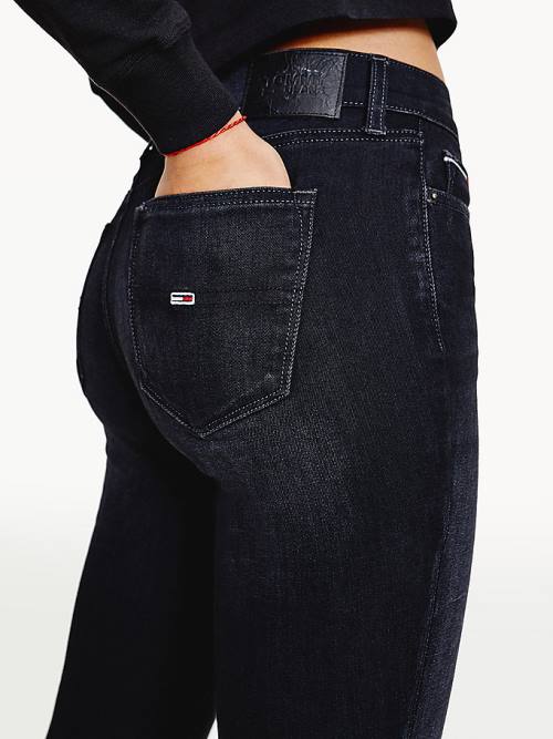 Tommy Hilfiger Nora Mid Rise Skinny Black Farmer Női Denim | TH657YAF