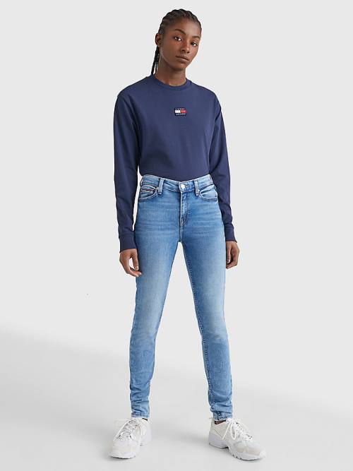 Tommy Hilfiger Nora Mid Rise Skinny Faded Farmer Női Denim | TH346HZS