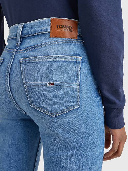 Tommy Hilfiger Nora Mid Rise Skinny Faded Farmer Női Denim | TH346HZS