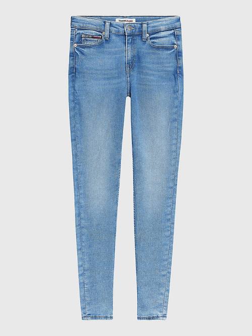 Tommy Hilfiger Nora Mid Rise Skinny Faded Farmer Női Denim | TH346HZS