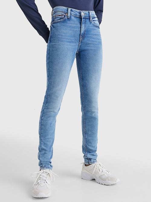 Tommy Hilfiger Nora Mid Rise Skinny Faded Farmer Női Denim | TH346HZS