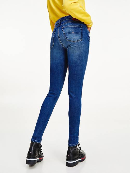 Tommy Hilfiger Nora Mid Rise Skinny Faded Farmer Női Denim | TH524KYH