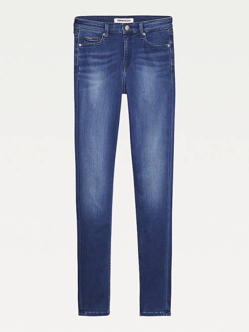 Tommy Hilfiger Nora Mid Rise Skinny Faded Farmer Női Denim | TH524KYH